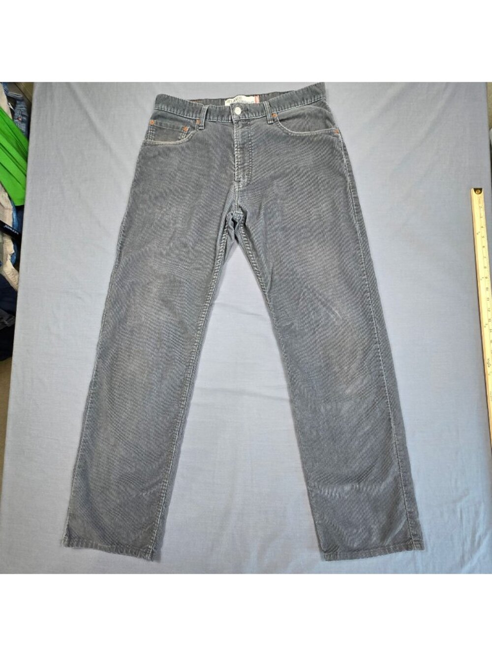 Levis 559 Mens Relaxed Straight Corduroy Pants Jeans W34 L34 Gray